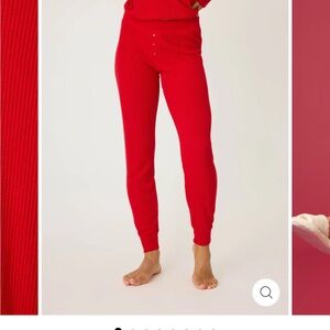 PJ Salvage Textured essentials red pant M